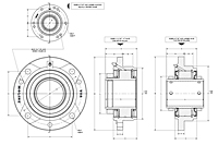 Type E piloted flange drawing
